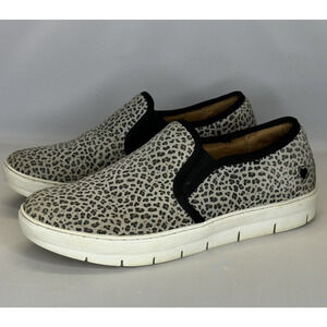 Nurse Mates Adela Womens Shoes‎ Size 7 M Leopard Print Slip Resistant Slip On